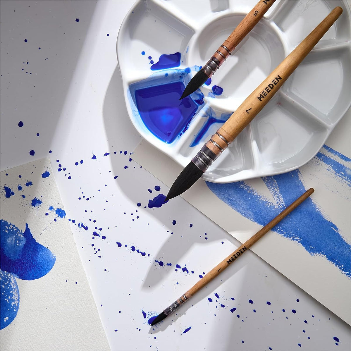 MEEDEN Professional Watercolour & Ink Paint Brush - Synthetic Squirrel