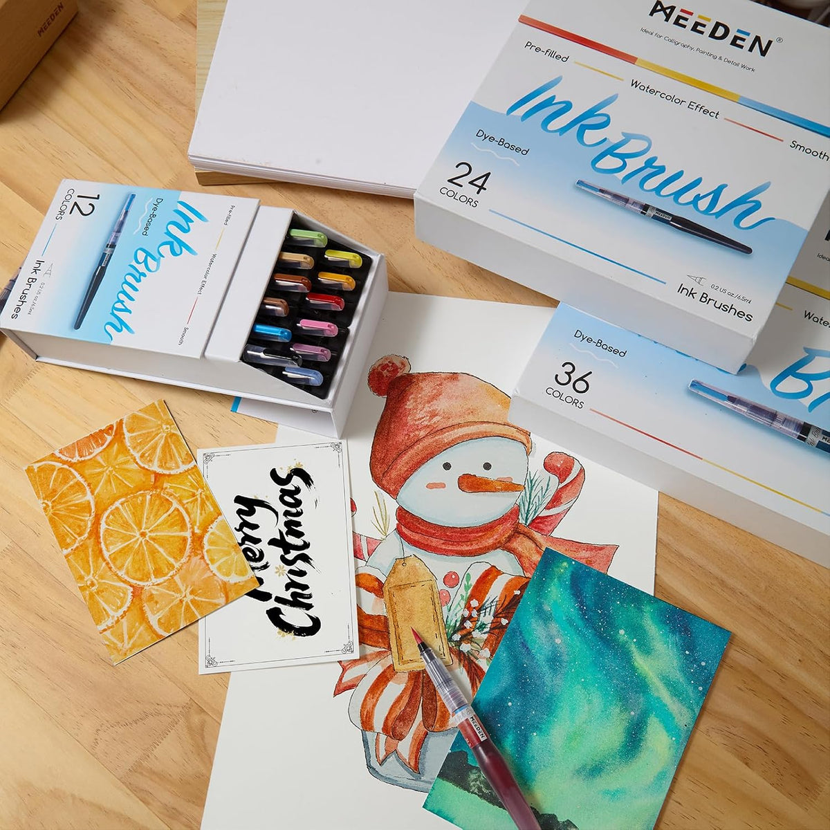 MEEDEN Ink Brush Pen Set