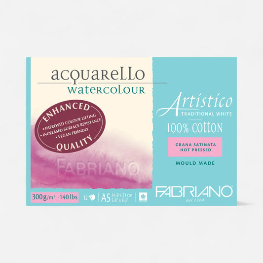 Fabriano® Enhanced Artistico 100% Cotton Watercolour Pads