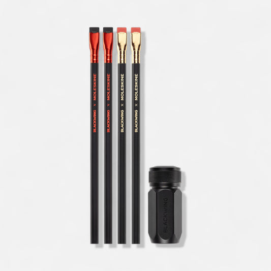Blackwing X Moleskine Pencil & Sharpener Set