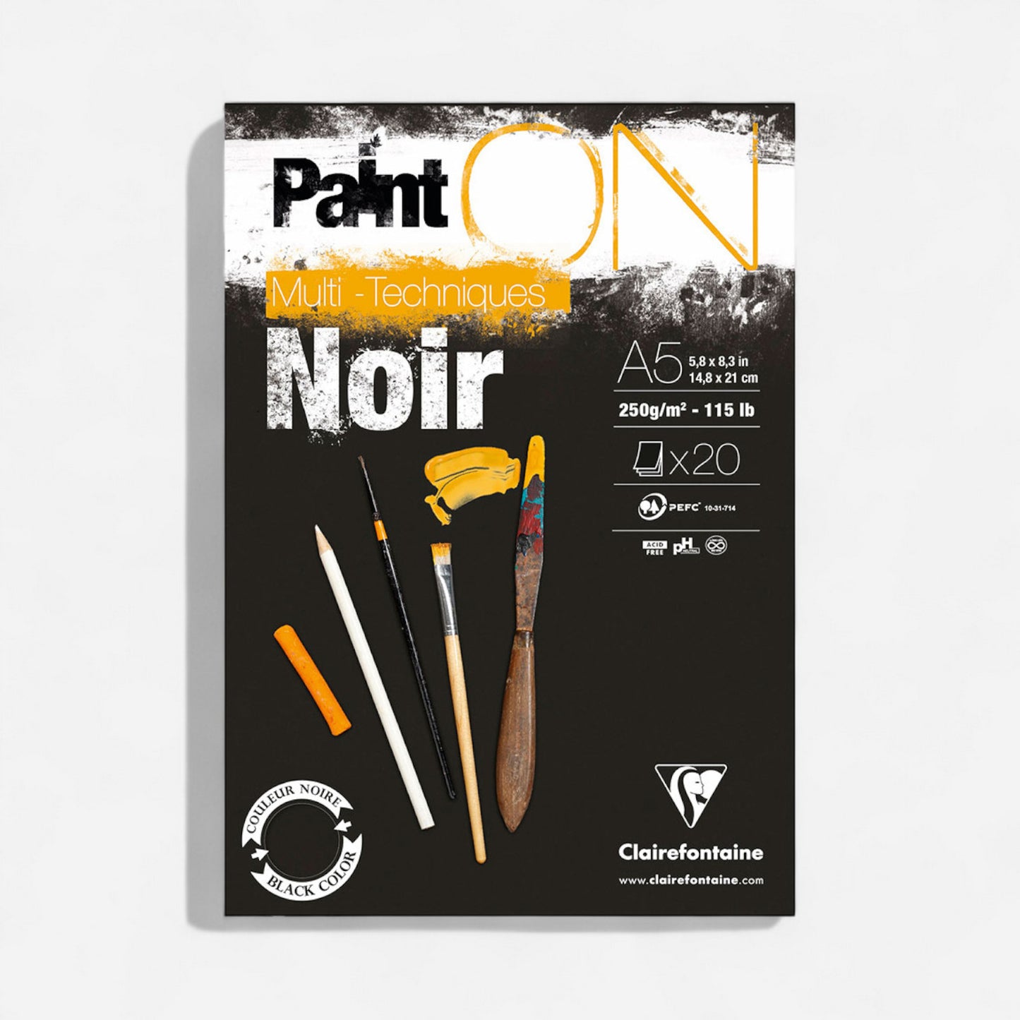 Clairefontaine PaintON Mixed Media Multi-Techniques Paper Pad 250gsm