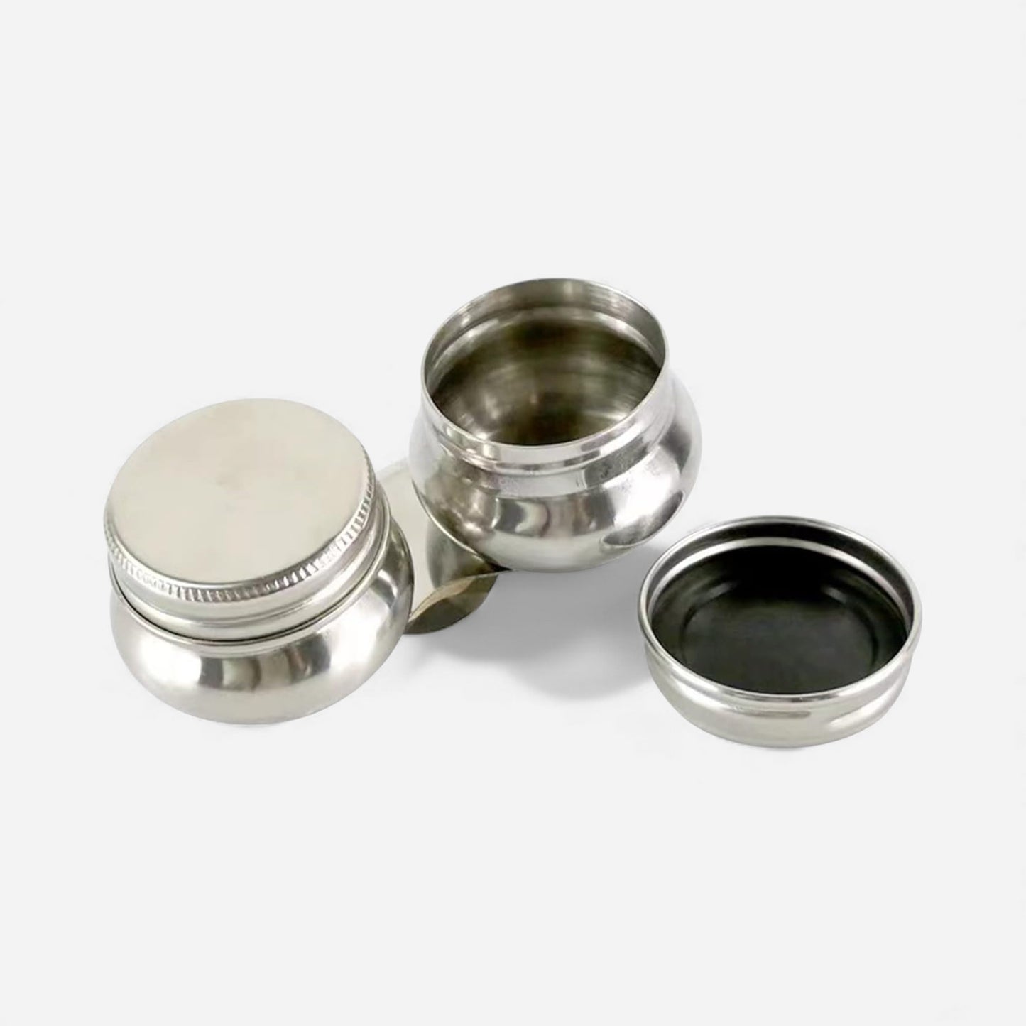 Steel Metal Water & Solvent Travel Pot with clip