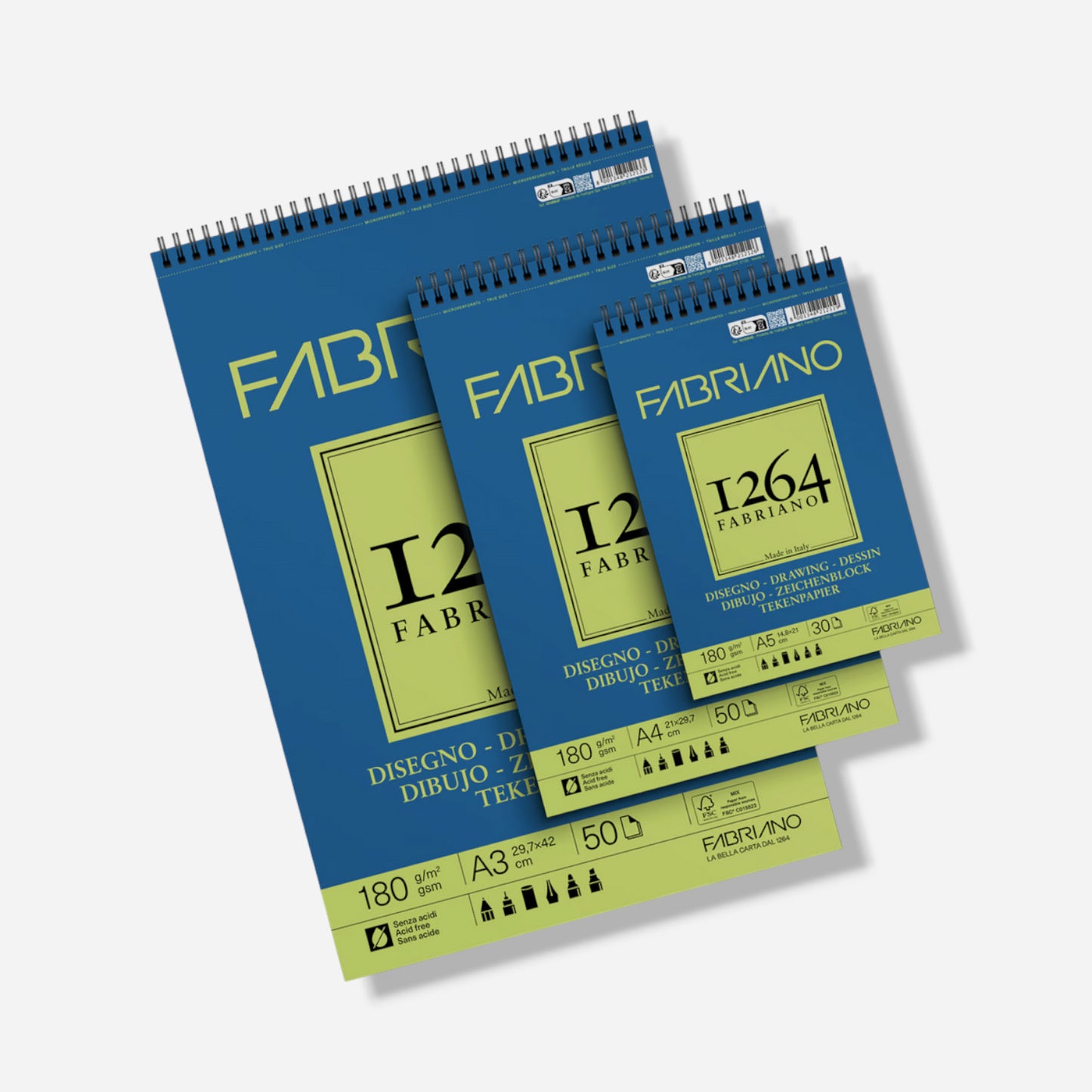 Fabriano 1264 Spiral Sketchpad 180gsm
