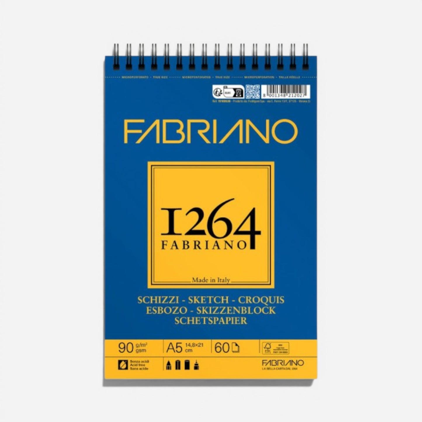 Fabriano 1264 Schizzi Spiral Sketch Paper Pad