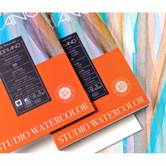 Fabriano® 25% Cotton Watercolour Pads 12 Sheets