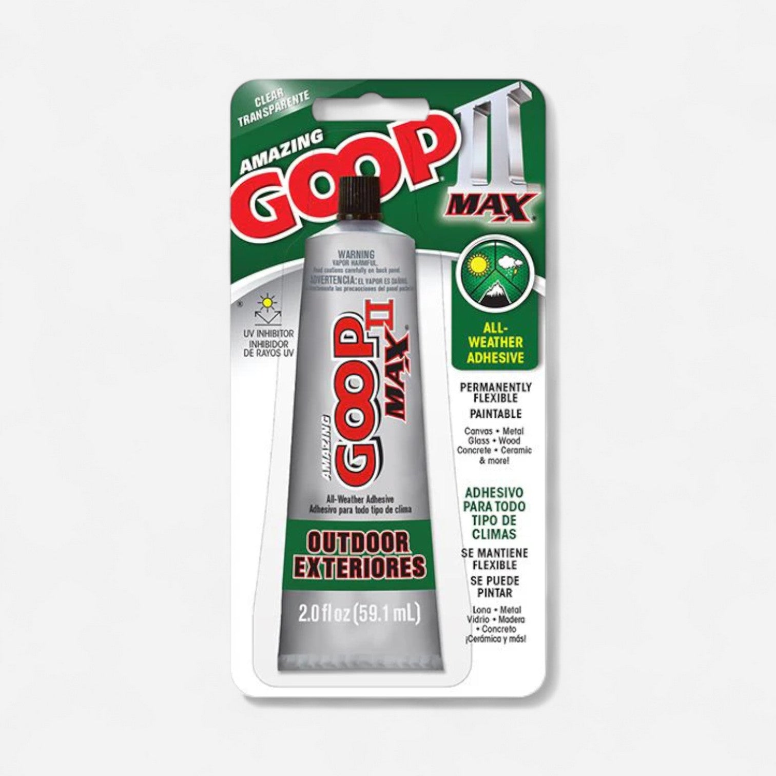 Goop Glue - Outdoor Max II Clear – Queenstown Art Supplies
