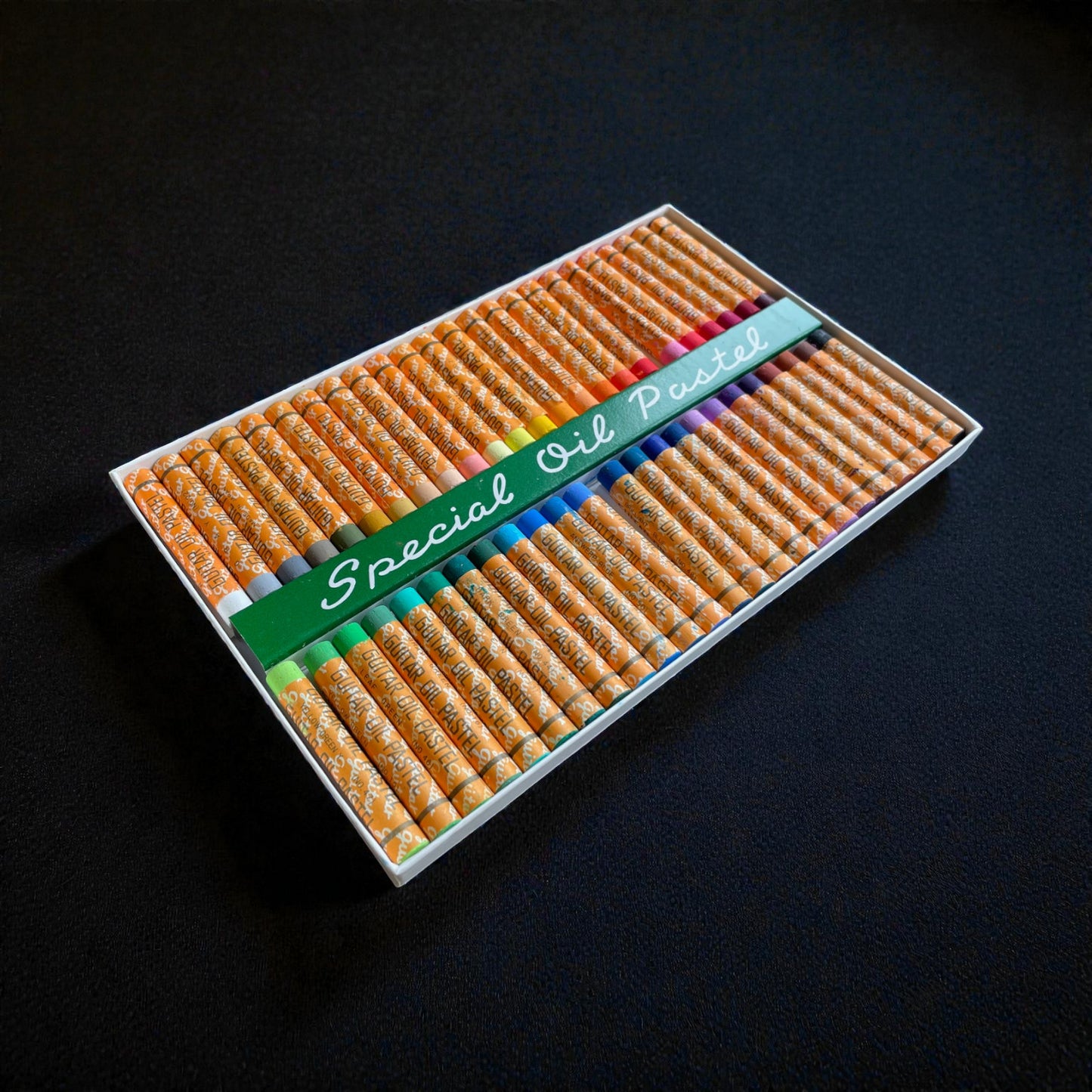Vintage Japanese Guitar Oil Pastel Sets - 48 Small Sticks