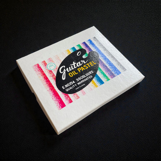 Vintage Japanese Guitar Oil Pastel Sets - 36 Small Sticks