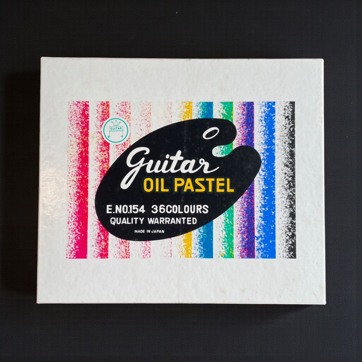 Vintage Japanese Guitar Oil Pastel Sets - 36 Small Sticks
