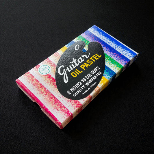 Vintage Japanese Guitar Oil Pastel Sets - 16 Small Sticks