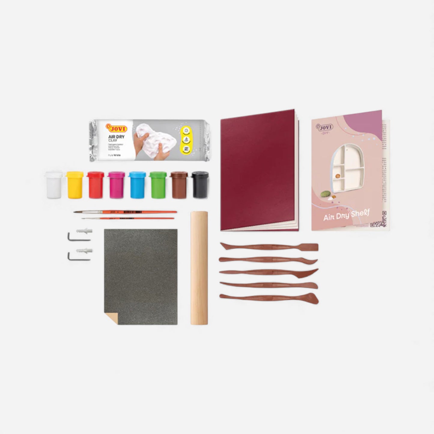 Jovi DIY Pottery Clay Kit - Air-Dry Shelf