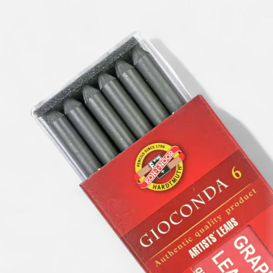 Koh-I-Noor Gioconda Pack of 6 Graphite Leads 5.6mm
