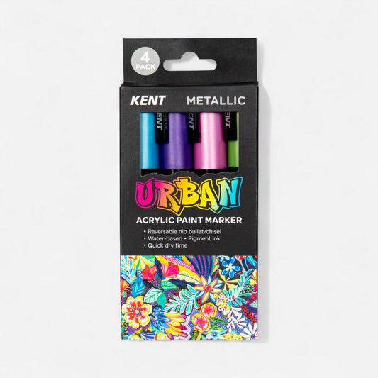 Kent Urban Acrylic Paint Marker Set 4