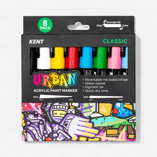 Kent Urban Acrylic Paint Marker Set 8