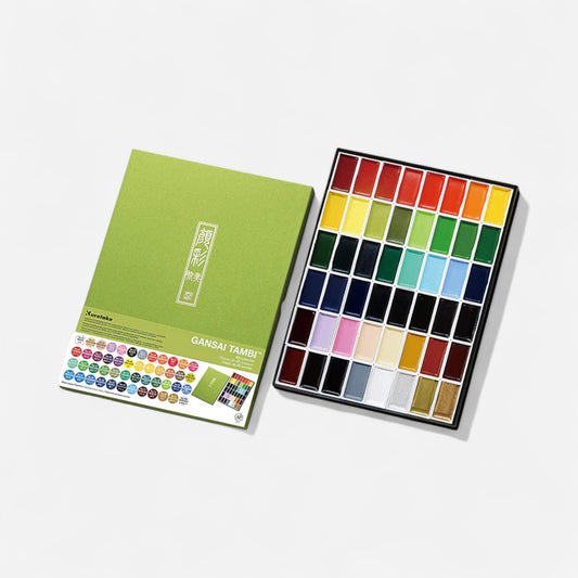 Kuretake GANSAI TAMBI 48 Watercolour set
