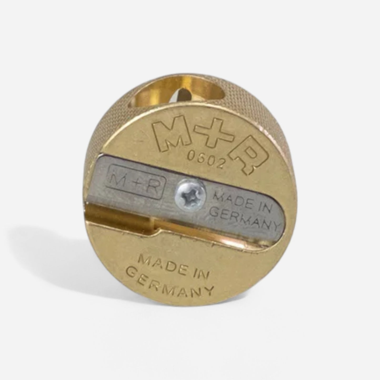 Möbius + Ruppert Double Barrel Brass Sharpener - Round