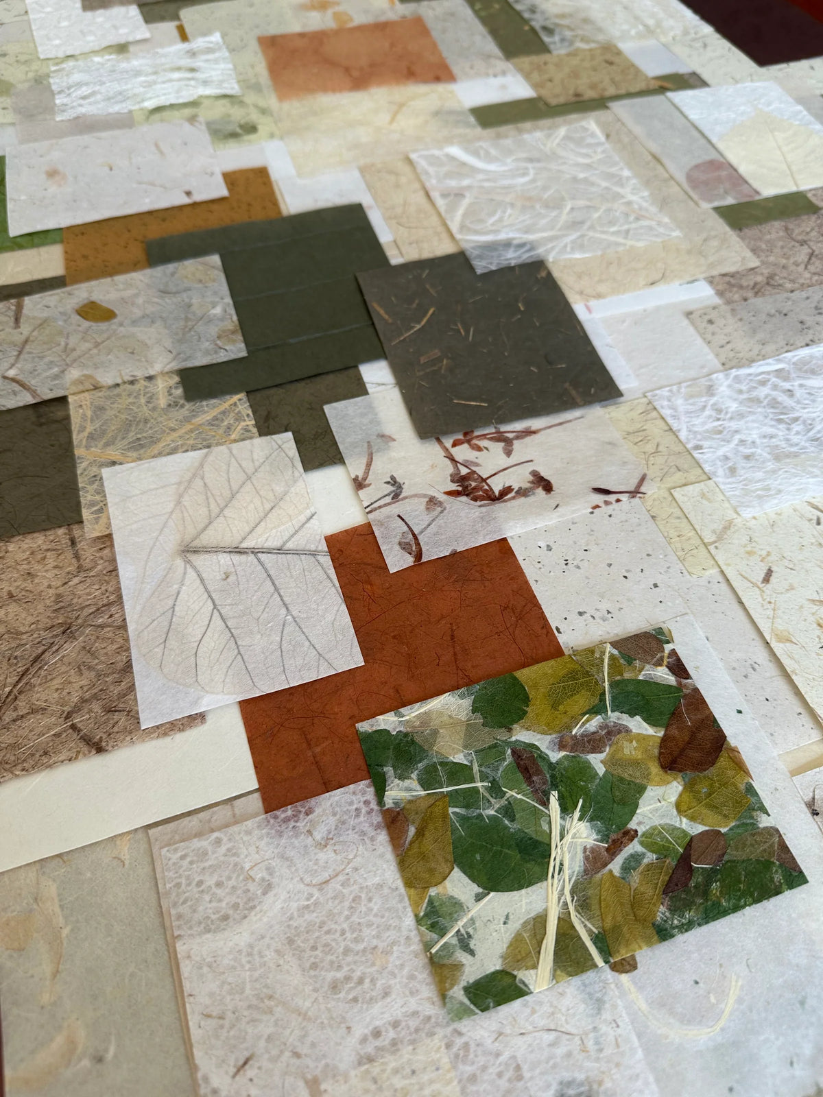 Kozo Studio Mulberry Paper Scrap Pack (100 Pieces) - Garden Grove