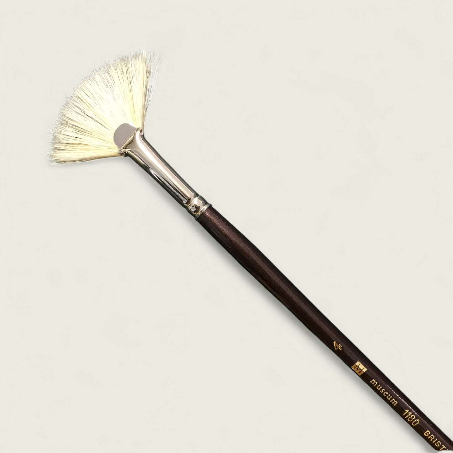 Museum S1180 Fan Brush Taklon/Hogs Bristle Blended Fibres
