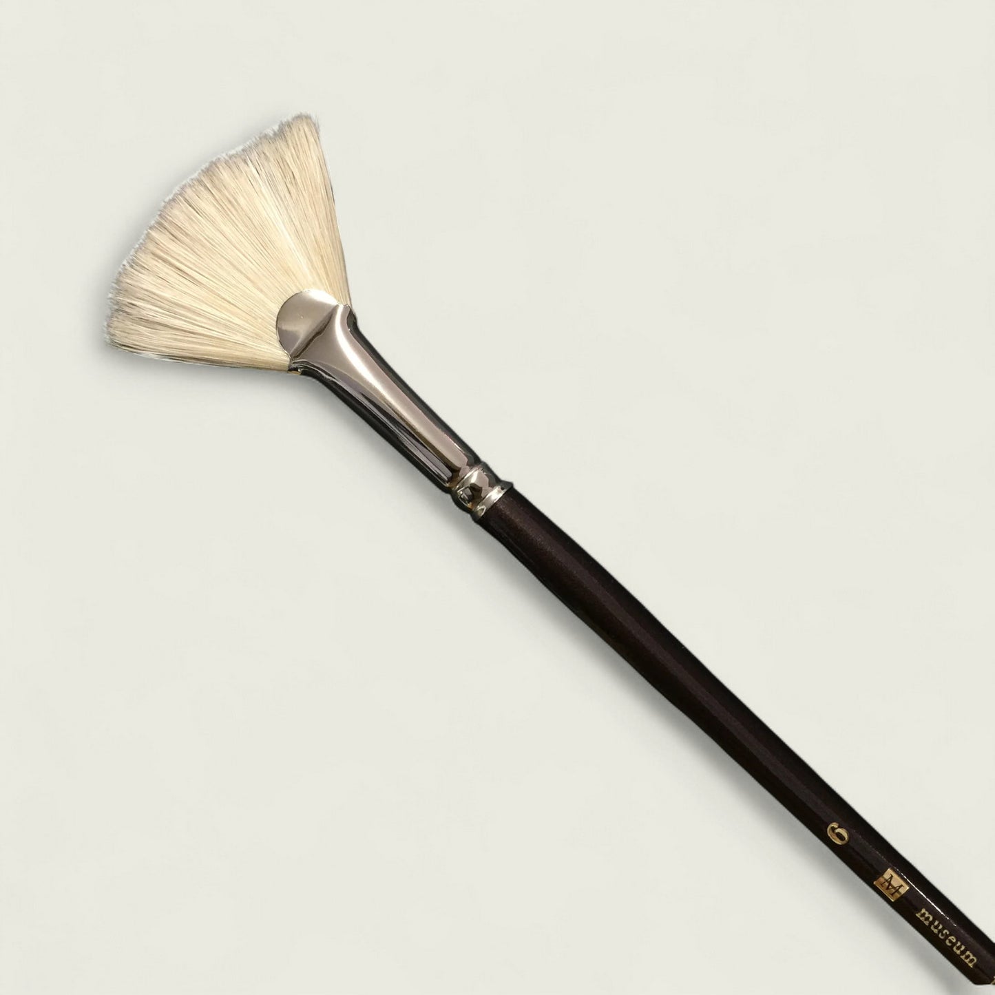 Museum S1180 Fan Brush Taklon/Hogs Bristle Blended Fibres