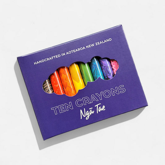 NZ Crayons Ngā Tae pack of 10 - Handcrafted in Aotearoa