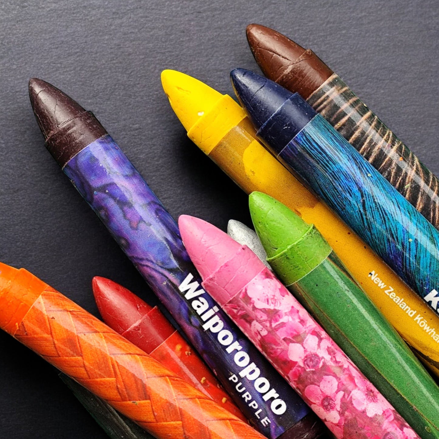 NZ Crayons Ngā Tae pack of 10 - Handcrafted in Aotearoa