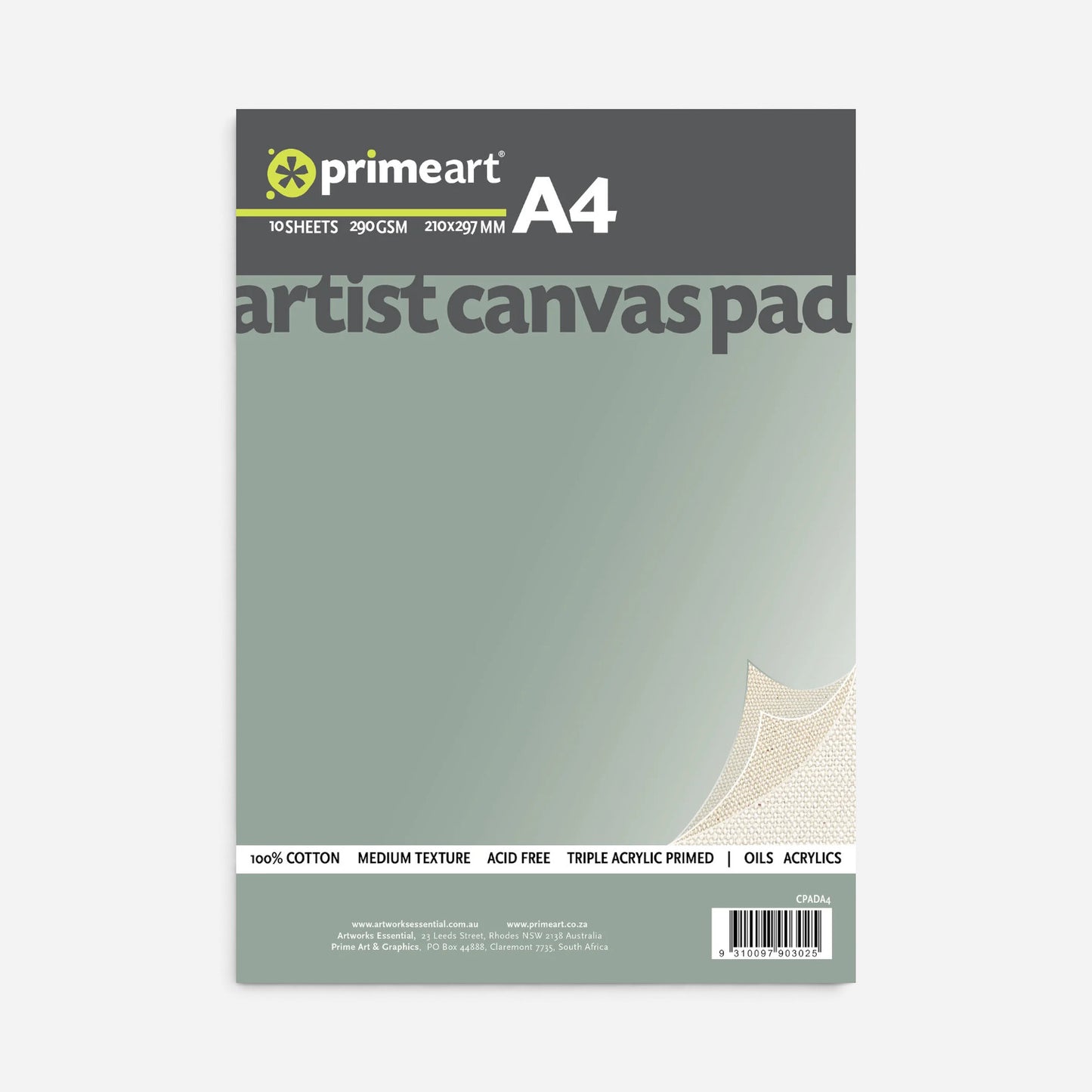 Primeart Artist Canvas Pad