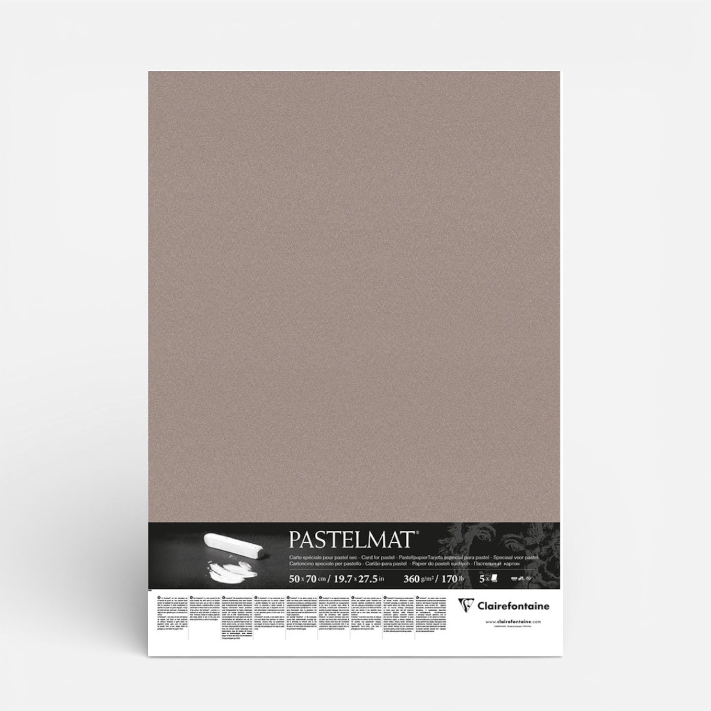 Pastelmat Paper Clairefontaine 50x70cm Pack of 5
