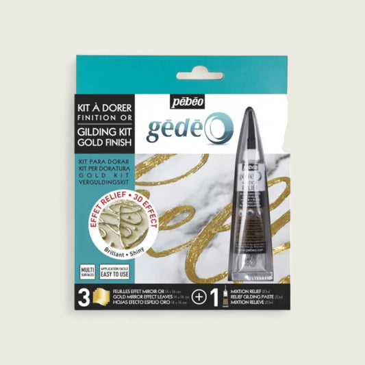 Pébéo Gédéo Gilding Kit Set Gold Leaf and Paste