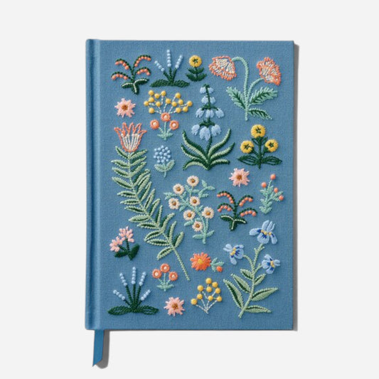 Rifle Paper Co. Embroidered Fabric Journal - Menagerie Garden