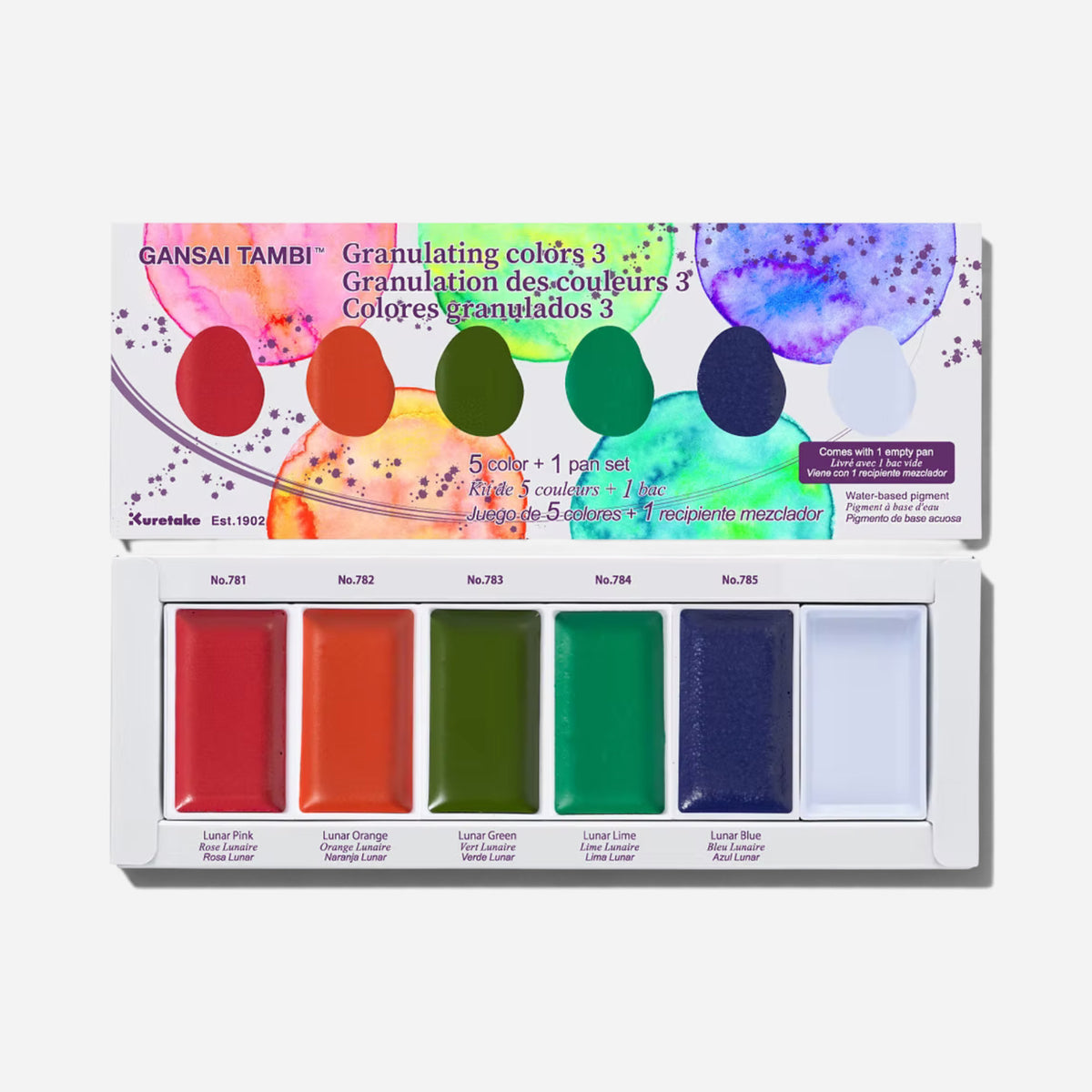 Kuretake Gansai Tambi™️ Granulating Watercolour Set III Lunar Colours