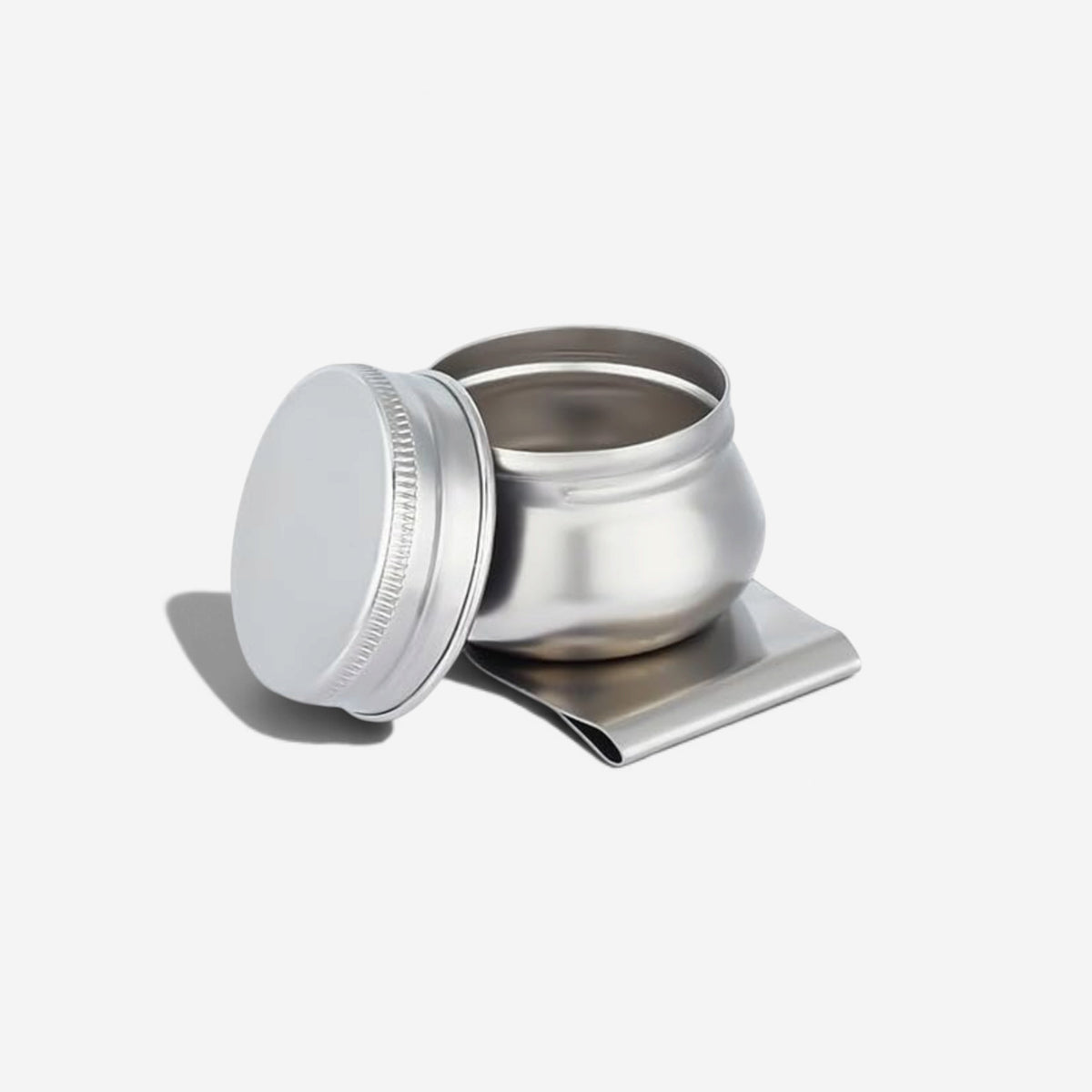 Steel Metal Water & Solvent Travel Pot with clip