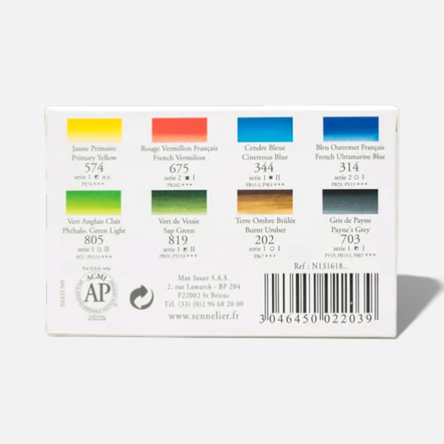 Sennelier Extra-Fine Artist Watercolour Aqua-Mini Set 8