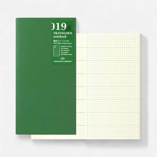 Traveler's Co. Notebook Refills - Undated Weekly Diary + Memo