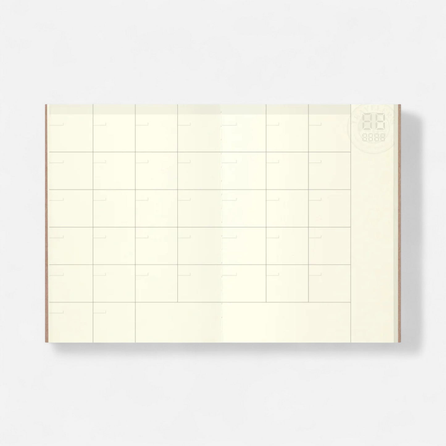 Traveler's Co. Notebook Passport Size Refills - Undated Monthly Diary