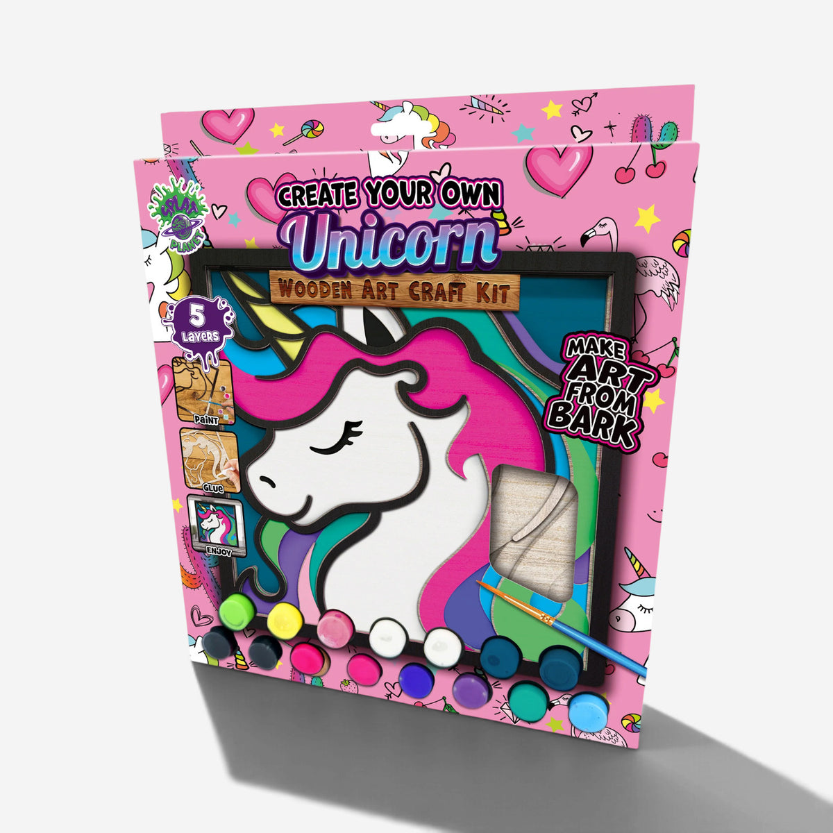Splat Planet Wooden Art Craft Kit