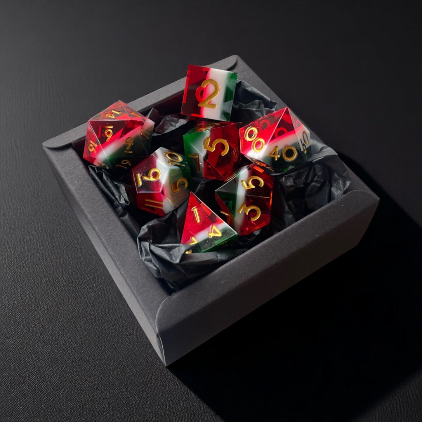 Polyhedral 7pc Gaming Dice Set - Sharp Edge
