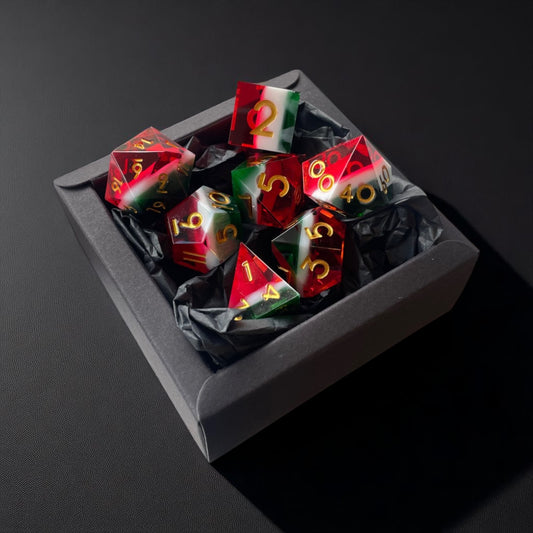 Polyhedral 7pc Gaming Dice Set - Sharp Edge