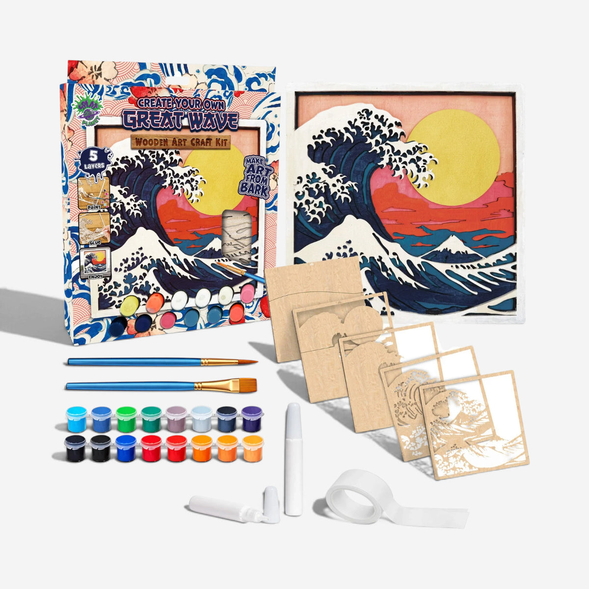 Splat Planet Wooden Art Craft Kit