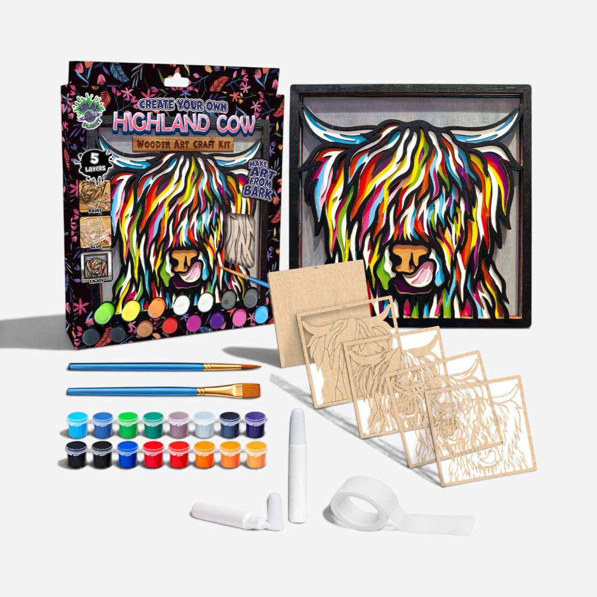 Splat Planet Wooden Art Craft Kit