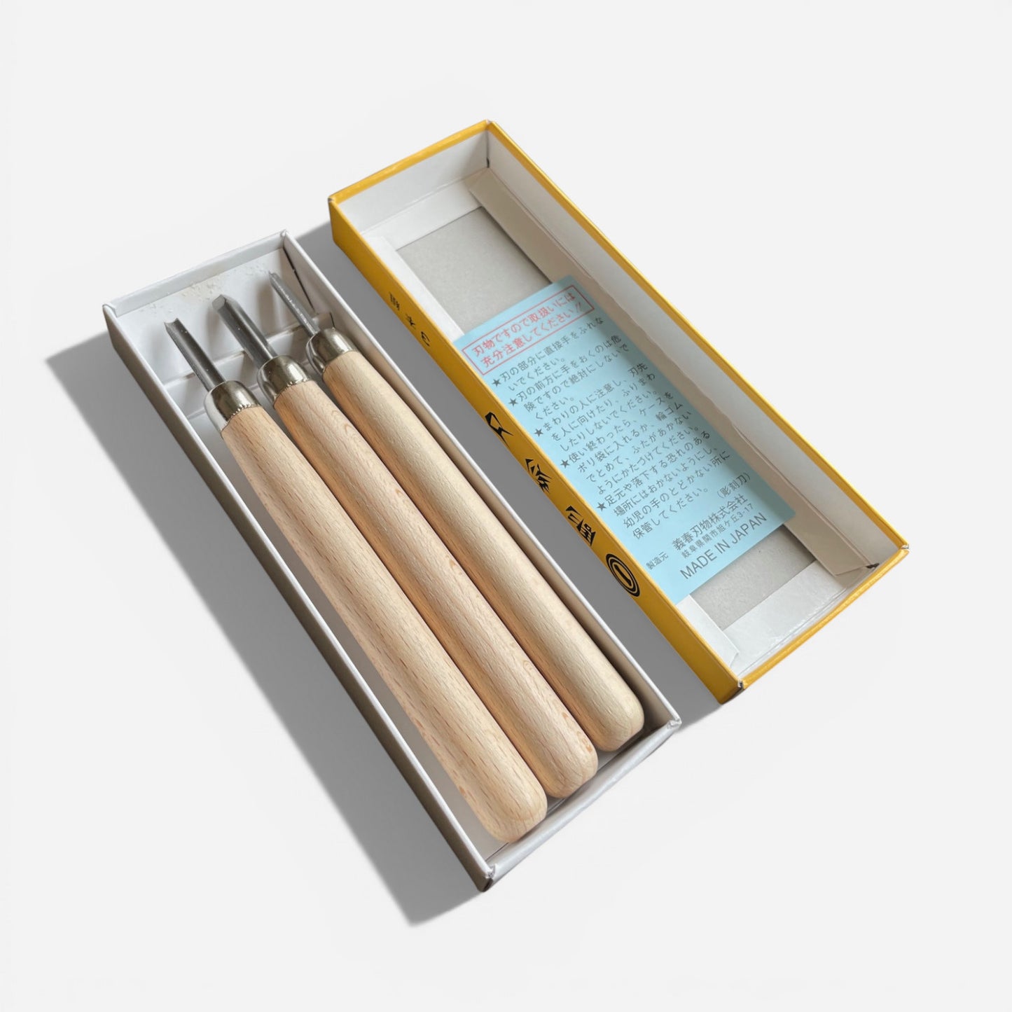 Maruichi Japanese Steel Lino & Wood Carving Tools Set of 3