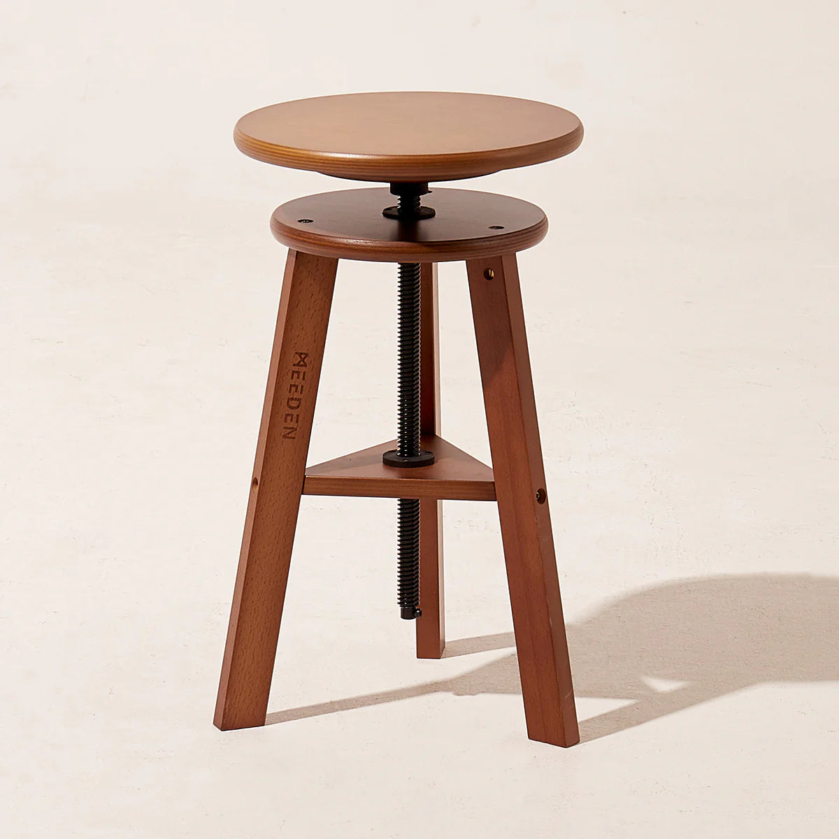 MEEDEN Wooden Adjustable Swivel Studio Stool