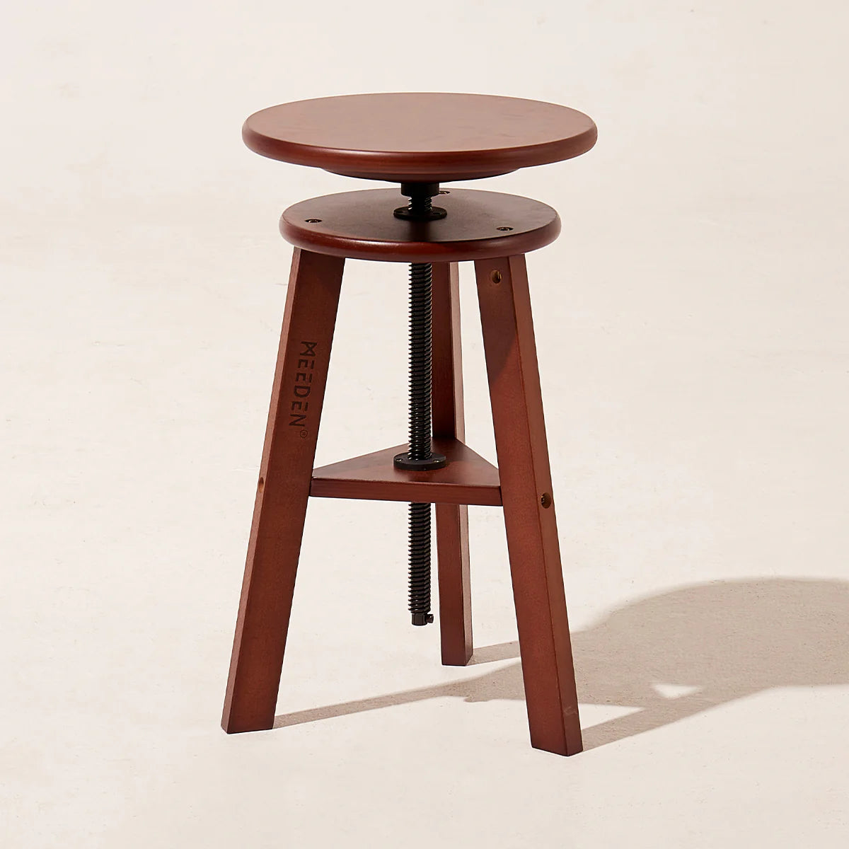 MEEDEN Wooden Adjustable Swivel Studio Stool