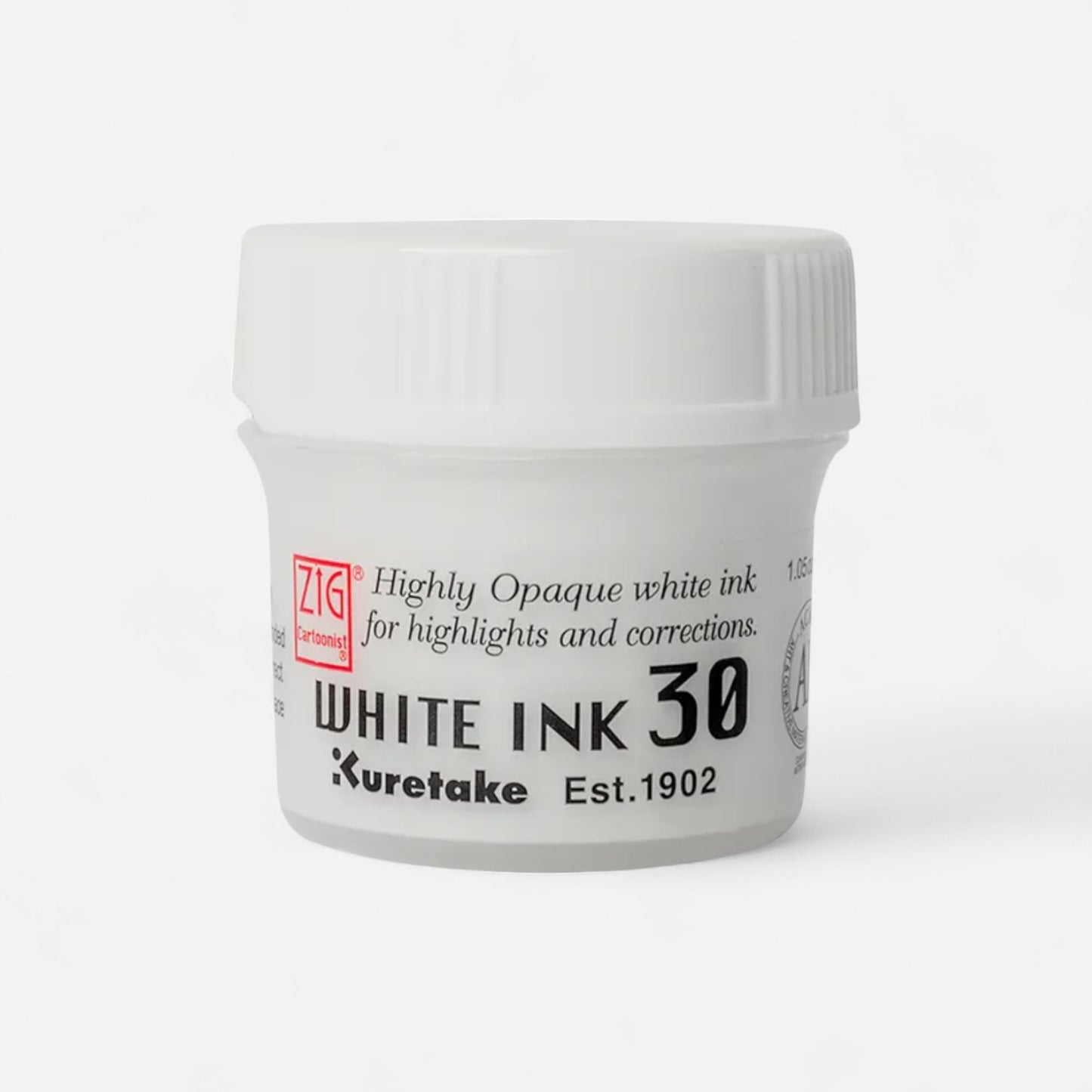 Kuretake ZIG White Drawing Ink 30 - 30ml pot