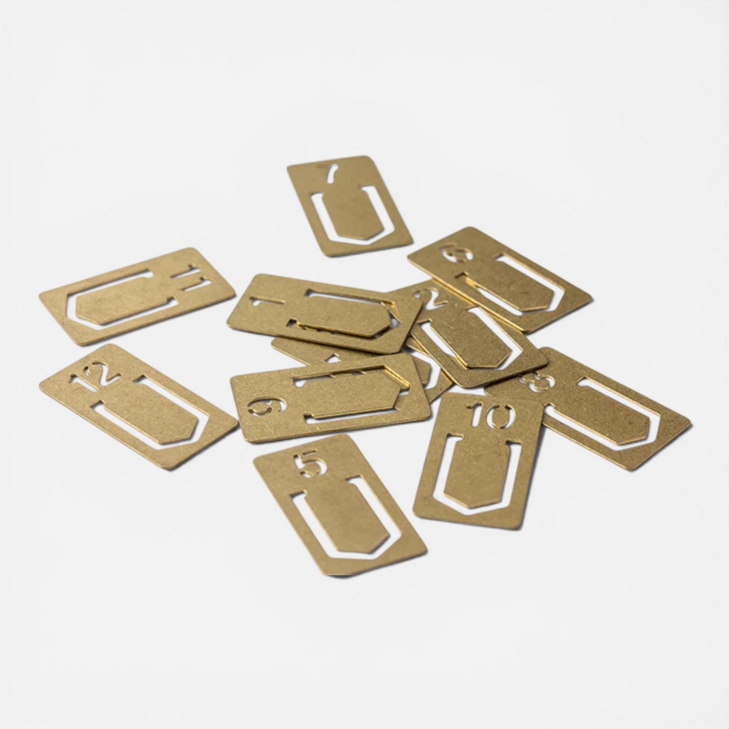 Traveler's Co Notebook Brass Clip Set 12 Numbers