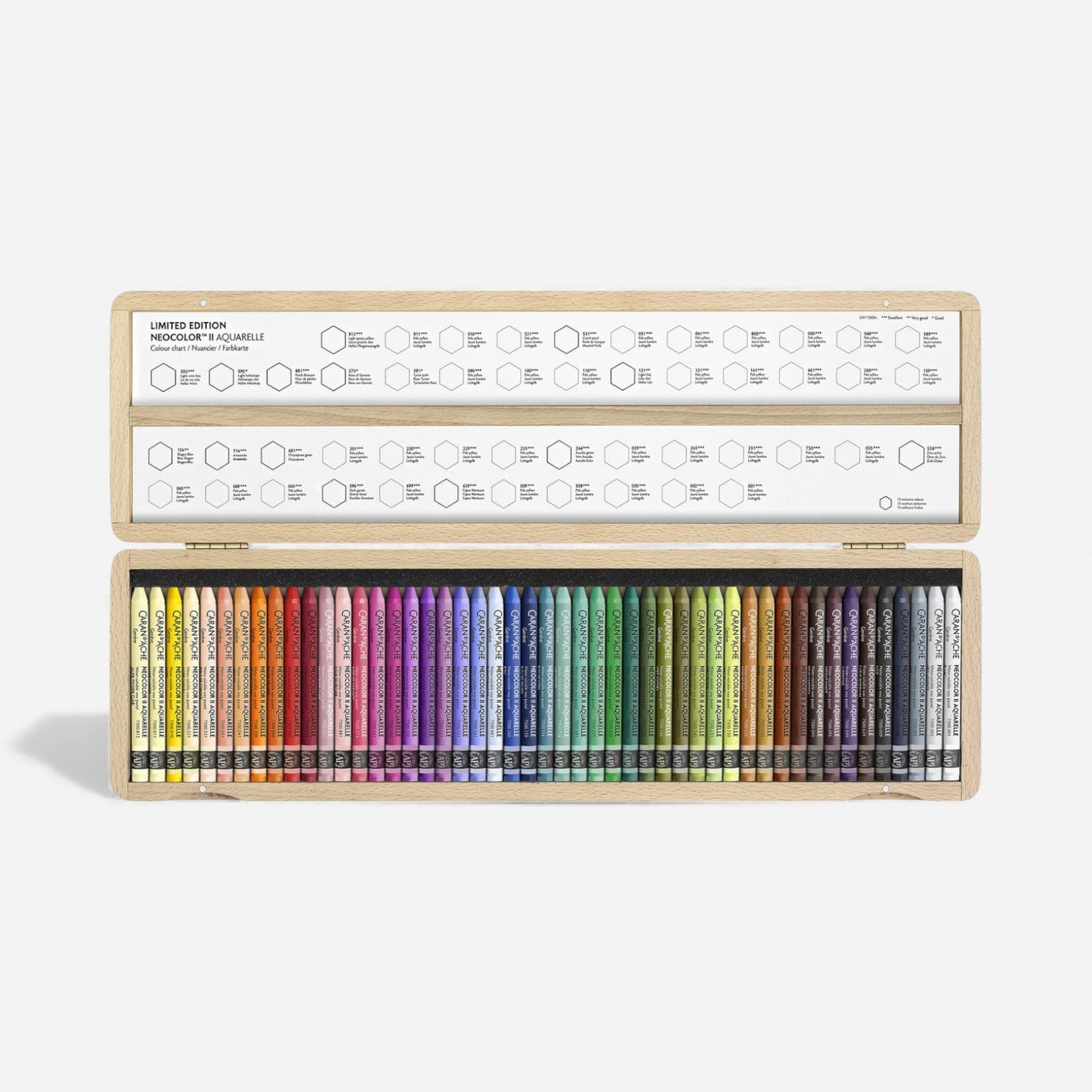 Caran D'Ache Neocolour II Limited Edition Wooden Box Set of 50