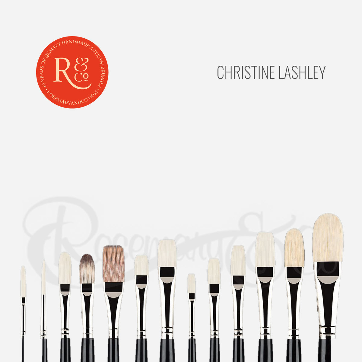 Rosemary & Co Christine Lashley 13pc Oil Brush Set