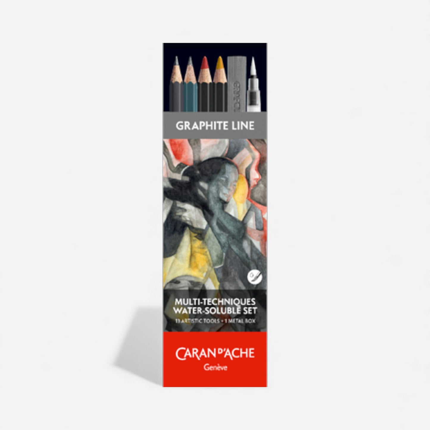 Caran d'Ache Graphite Line Water-Soluable Sketch Set 13pce