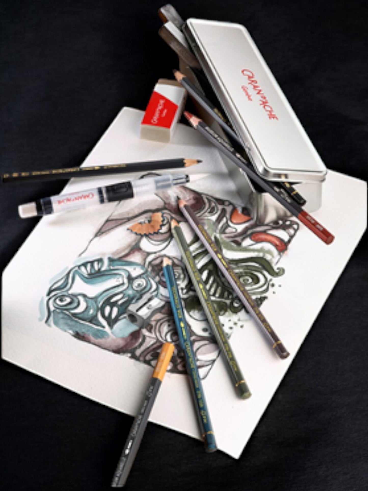 Caran d'Ache Graphite Line Water-Soluable Sketch Set 13pce