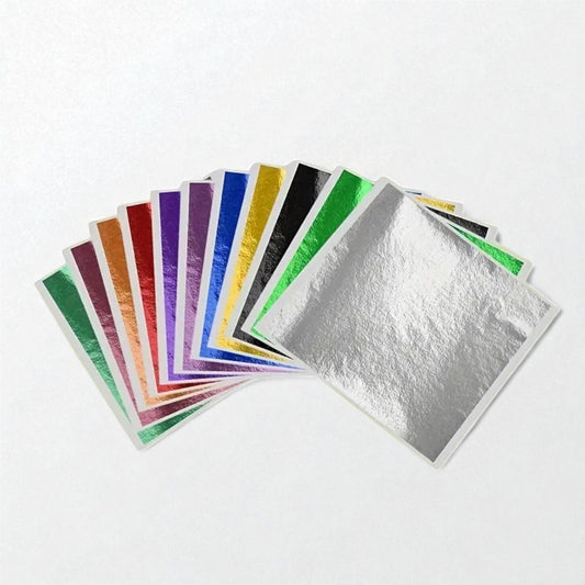 Metallic foil gold and coloured gilding leaf Pack of 20