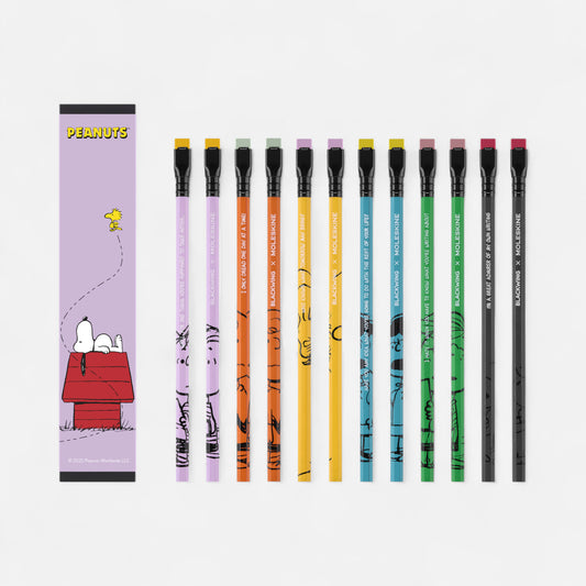 Blackwing X Moleskin Peanuts Special Edition Box Set of 12 Pencils - Soft Graphite